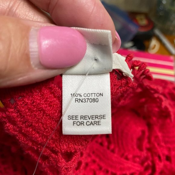 NWT Sz M Cato Crocheted Top - Beautifully Detailed - Picture 8 of 10